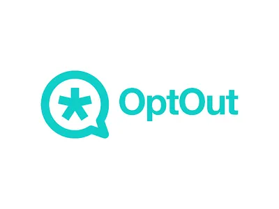 OptOut logo asterix brand branding bright browser design feminist green identity logo minimal optout web