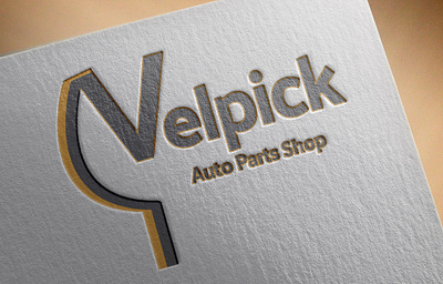 velpick paper mock up branding design logo