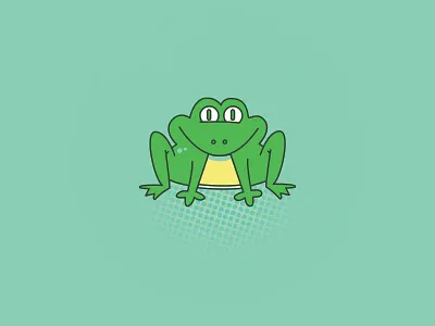 frog frog frogger froglegs halftone illustration lillypad logo ribbit toad vector