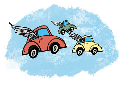 goodbye buggies illustration procreate app