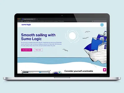 Sumologic | Kubernetes Campaign design flat graphic illustration marketing promotion vector