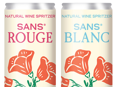 Blanc Label (Update) branding design illustration label design line art packaging piquette wine wine label