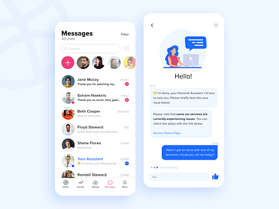 Daily UI #013 app chat dailyui direct messaging ui uiux web