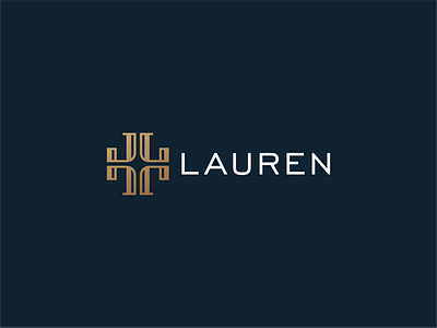 L logo design elegant fancy fashion feminine gold letter logo luxury