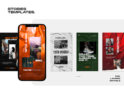 Instagram Stories "Mixed Feeling" artwork brand concept design geometic graphic design hypebeast instagram stories instagram template interface socialmedia
