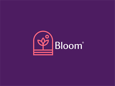 Flower bloom blooming design elegant feminine flower grow logo pink rose