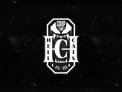 Hellcats Badge Design badge badge logo badgedesign branding cropcon design illustration logo logodesign typography vector