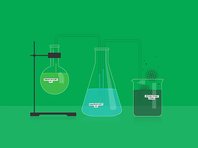 Chemistry Set beeker blog chemistry editorial illustration science vector