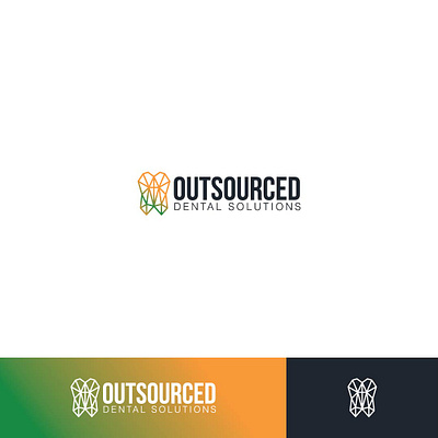 Outsourced Dental Solutions adobe illustrator branding design graphic design logo vector