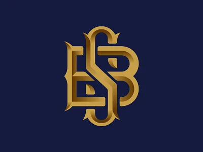 B S - Monogram gold letter b letter logo letter mark letter mark logos letter mark monogram lettering letterlogo lettermark lettermark logo logo logo design logos luxury mark s letter s logo