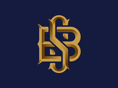B S - Monogram gold letter b letter logo letter mark letter mark logos letter mark monogram lettering letterlogo lettermark lettermark logo logo logo design logos luxury mark s letter s logo