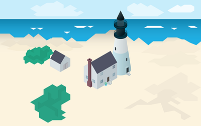 isometric lighthouse 2 isometric lighthouse