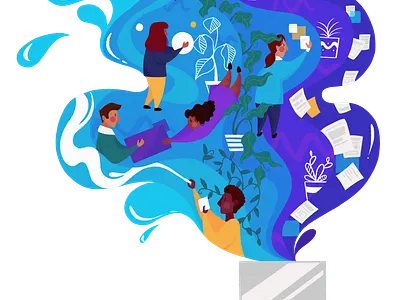 Fun Fluid art branding design digital art digital illustration digital painting illustration digital procreate procreate art procreateapp