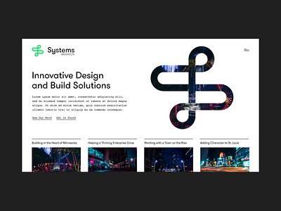 Systems Architects architect architecture clean gallery hamburger logo monotype projects ui ux ux design web design website