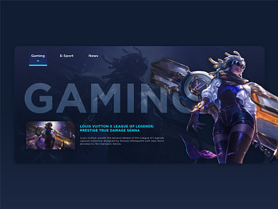 League of Legends | News website concept concept design esport gaming illustration layout league of legends logo lol news ui ux web website