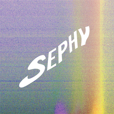 Sephy Logo band captcha design grainy graphic design logo music rainbow typography wavy