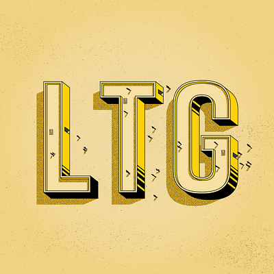 LTG City graphic design halftone illustration art vector