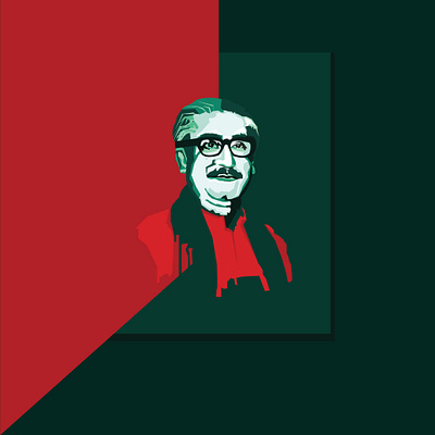 sheikh mujibur Rahman art of bangladesh art of bangladesh illustration mujib mujibborsho sheikh mujib bangladesh sheikh mujib illustration