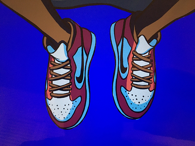 It’s Gotta Be the Shoes digital art illustration jordans miles morales nike sneakers spiderverse