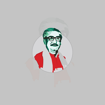 Sheikh Mujibur Rahman bangladesh bangladeshi artist bangladeshi artist bangladeshiart bd father of nation illustration nation sheikh mujibur sheikh mujibur rahman symbol vector illustration vectorart