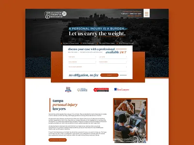 Law Firm Landing Page branding design homepagedesign landing page law law firm lawyer ui ux website design