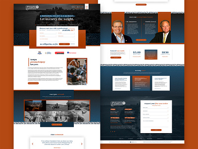 Law Firm Landing Page branding design designs homepage design landing page law firm lawyer ui ux website design