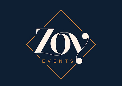 Zoy Events logo branding branding design elegant event handlettering lettering logo luxury romania wedding yin yang zen