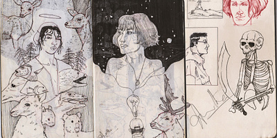 Stapled Pages art artwork concept design design doodle draw drawing illustration illustration art people sketch sketchbook sketches