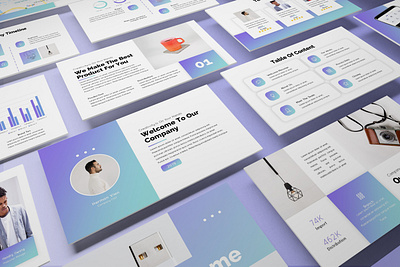 Violeta - Creative Powerpoint Template business presentation clean finance minimal pitchdeck powerpoint template presentation proposal simple slides