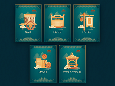 Card Theme design illustration ui