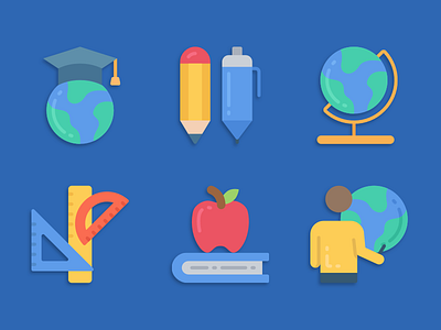 Education Icons designer education icon designs icons icons design icons pack iconset illustration