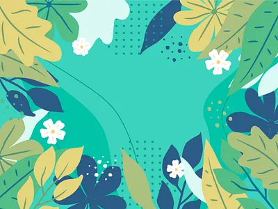 Free Hand Drawn Blue and Green Floral Background backdrop background beautiful beauty colorful decoration design elegant floral flower free download free resources illustration modern nature spring summer template vector wallpaper