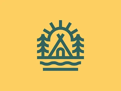 Camp bauhaus logo minimal minimalism monoline outdoor simplicity staybold thicklines