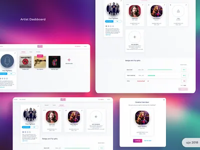 UjoMusic Members blockchain branding icon logo music player ui ux webapps website