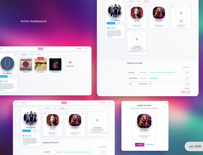 UjoMusic Members blockchain branding icon logo music player ui ux webapps website