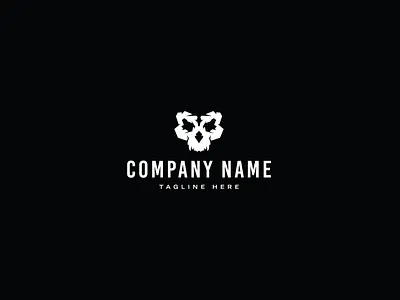 skull logo brand branding design logo umuarus vector