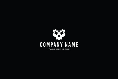 skull logo brand branding design logo umuarus vector
