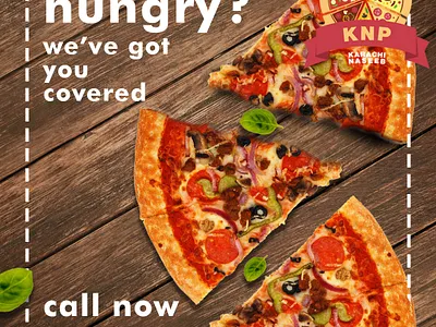 KNP Instagram Post design food pizza poster art