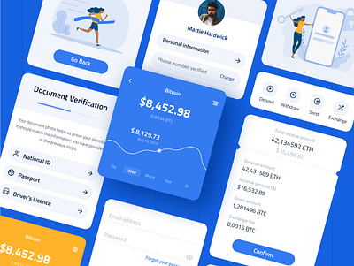 Whollet - Free UI Kit Crypto Wallet blockchain crypto ui kit wallet