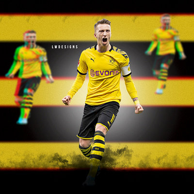 Marco Reus - BVB Borussia Dortmund bvb design dortmund dribbble invite dribbleartist fifa fifa 20 fifa 20 edit football football club football design football edit footballer gfx illustration marco reus photoshop soccer edit sport design sports design