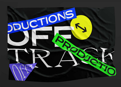 Offtrack Productions audiovisual branding colour fonts logo logotype offtrack productions typography