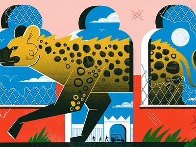 Meet the Hyena man of Ethiopia -- Culture Trip animals animals logo colour design editoral editorial illustration hyena illustration print travel