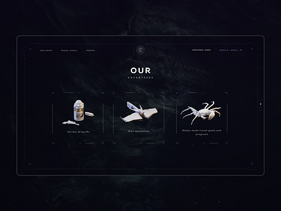 Flying to earth. Screen "Our advantages" 3d adobe illustrator adobe photoshop advantages blender design earth figma flying full screen minimalism nebula space spaceships ui ux web design