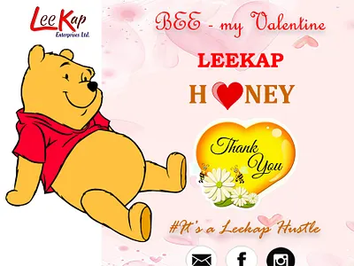 Valentine 2020 ad foresthoney graphicdesign honey honeybee leekap marketing organic socialmedia