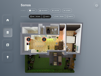 👀🤫 SNEEK PEEK » New Smart Home App 🏡💡 3d app c4d clean dark ui interface minimal muzli neumorphic neumorphism product smart home smarthome trendy ui ux