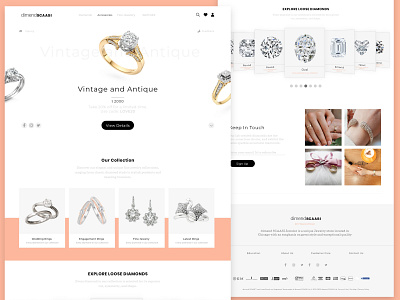 Jewellery Website Design best jewelry website best webdesign design challenge design trends interactions latest design 2020 material typography uiux webdesign