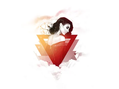 TIME abstract clean collage geometry minimal sacred time white wiman