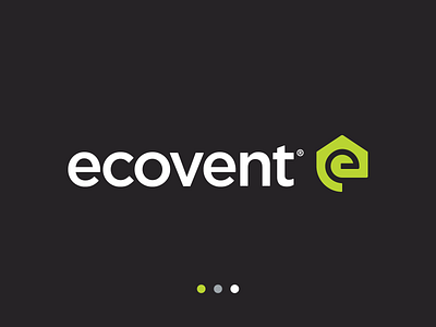 Ecovent - Logo Design air artangent brand identity branding clean clean air eco flower geometric home house identity design logo logo design logo mark logotype mark pure recycling ventilation