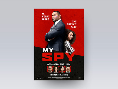 My Spy Movie Poster | GCC Countries Version design graphic design movie poster poster typography