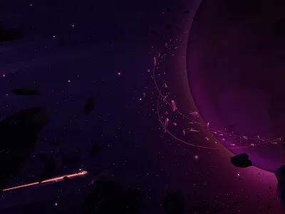 Mooon background illustration space spaceship